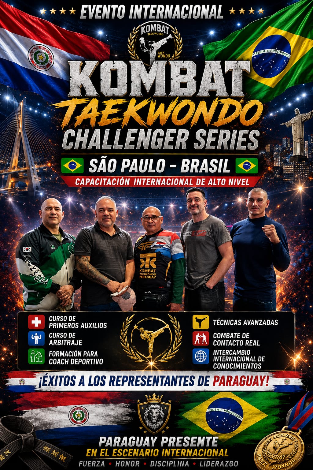 Participacion de Team Kombat Taekwondo Paraguay en el Challenger Serie